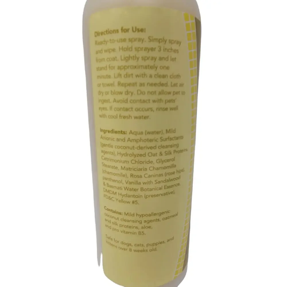 Ikaria Pet Dog Cat Coat Mist 16 oz Comfort Soften Coat Sandlewood Vanilla Scent